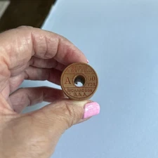 belding corticelli silk thread Vintage Wooden Spool