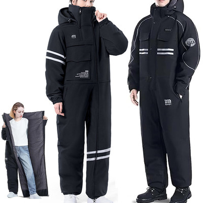Winter Overalls for men and woman,Snow Suit,Winter Coveralls Full-Body Suit