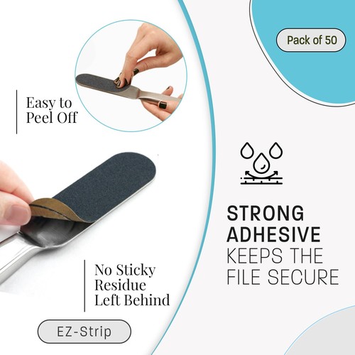 Professional Pedicure File Refills - Pack of 50 Foot File Replacement Pads - ... - Picture 3 of 7