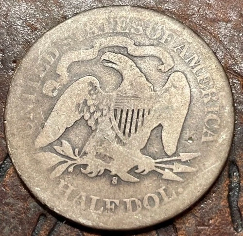 1875 s seated liberty half dollar USA 🇺🇸 Historic Silver Coin