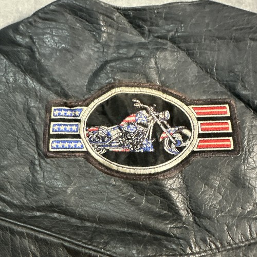 Vintage Unik Leather Apparel Biker Vest 48T WWJD Riders For Christ CMC Patches - Picture 15 of 20