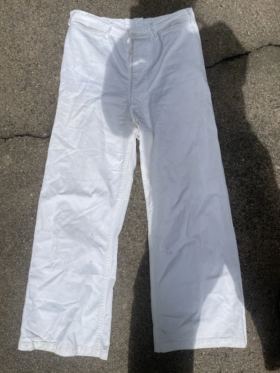 White Vintage Pants for Men for sale | eBay