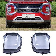 Replace Headlight Lens Cover LH+RH Pair For Mitsubishi Outlander PHEV 2022-2025