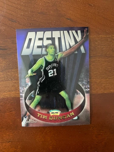 1997-98 Topps Chrome - Destiny Tim Duncan #D8 (RC)