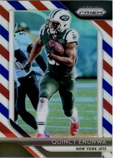 2018 Panini Prizm Prizms Red White and Blue #56 Quincy Enunwa - FB