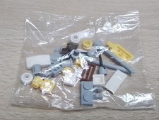 LEGO ACCESSORIES SMALL VARIOUS PIECES. GREY YELLOW WHITE. SOUS BLISTER 
