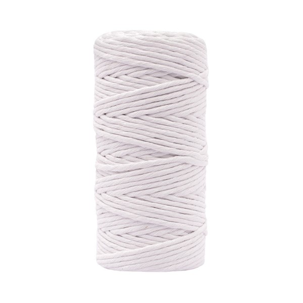 Makramee Garn 3Mm X 100M Weiß 100% Baumwolle DIY Deko Blumenampel Wandbehang-image