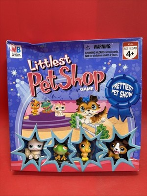 Littlest Pet Shop Game Prettiest Pet Show 2007 MB Hasbro complete Damage Box!
