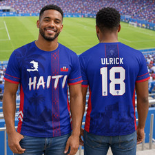 Personalized Haiti Soccer Jersey, Custom Name...