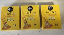 3 Box Lot of 4C Lemon Tea Drink Concentrate Sugar Free Flavor Enhancer 24 Pack