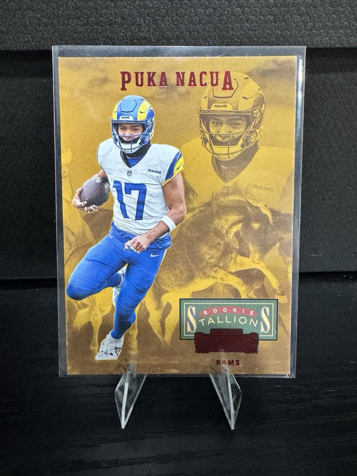 2023 Panini Contenders - Rookie Stallions Puka Nacua #19 Red (RC)