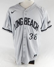 2018 Long Beach State Dirtbags #38 Game Used Grey Jersey Baseball XL 815