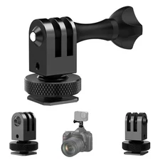 1/4" Thread Tripod Selfie Stick Camera Cold Hot Shoe Mount Adapter for GoPro DJI