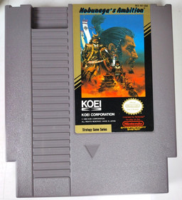 VTG 1989 Nintendo NES Japan Nobunaga's Ambition Video Game w Box & Booklet KOEI