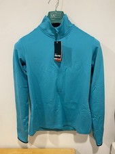 Nike Women’s Dri-Fit Competition Base Layer, 3/4 Zip, Teal, Medium