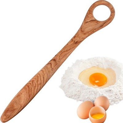 Wooden Danish Dough Whisk, Bread Mixing Tool, Sourdough, Egg, Flour Mixer