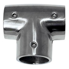 Whitecap 6043C 90 Stainless Steel Rail Tee Fitting for 7/8" O.D. Tube