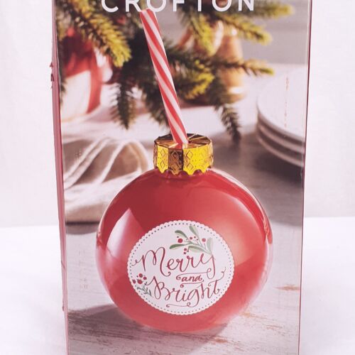 Crofton 13,2 Unzen Ornament Sipper Merry & Bright Weihnachten Trink Sipper Neu ohne Etikett - Bild 8 von 9