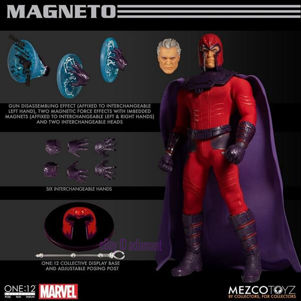 Mezco Toyz Magneto X-Men 1/12 Action Figure Model Collection H6