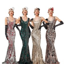 Dress Banquet Large Size Sequins Light Luxury Evening Temperament Dress Fishtail