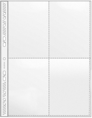 100x Veloflex Sammelhülle Prospekthülle A4 mit 4x A6 Taschen je Hülle 5336000