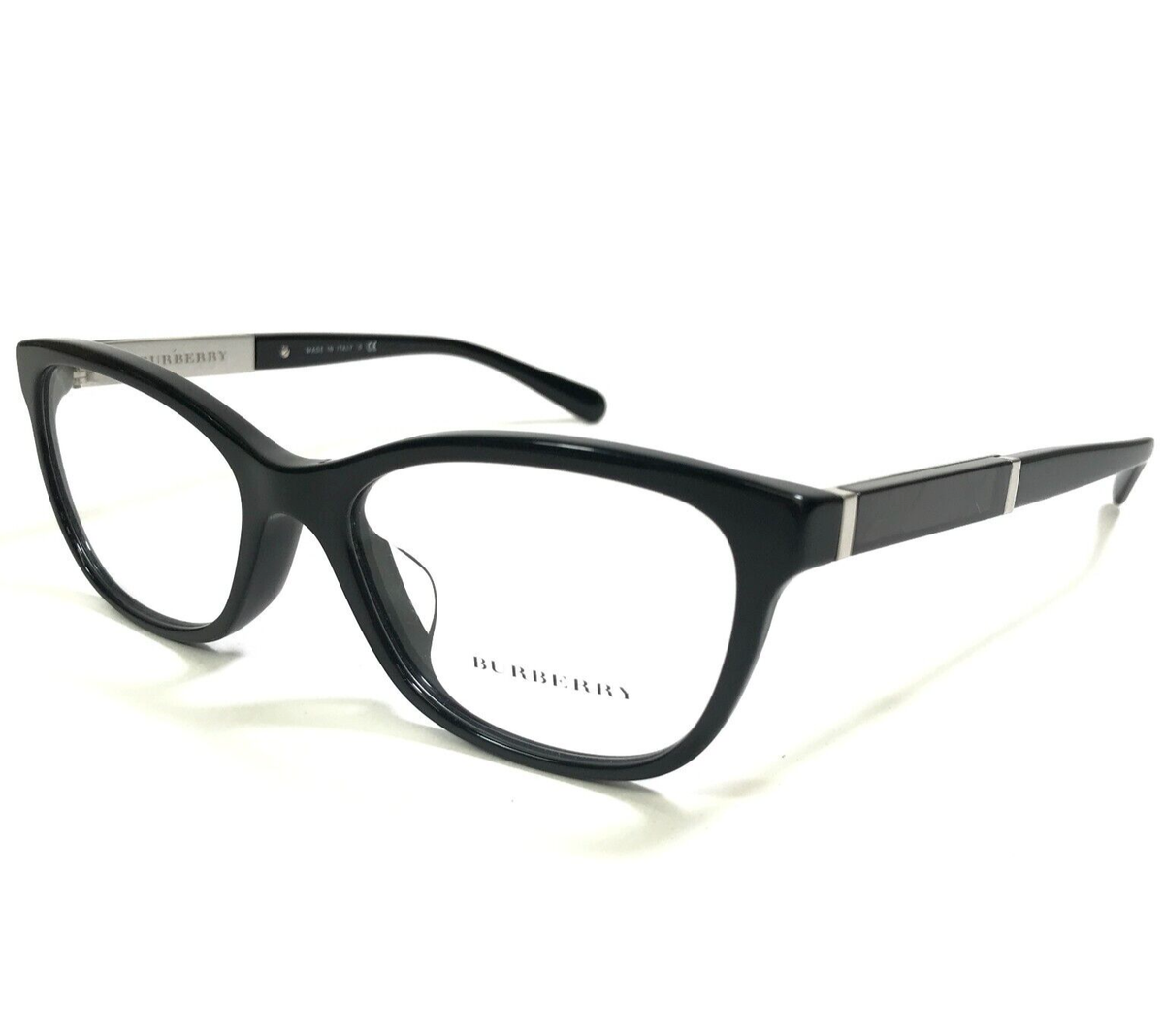 Burberry Eyeglasses Frames B2232-F 3001 Black Silver Nova Check 53