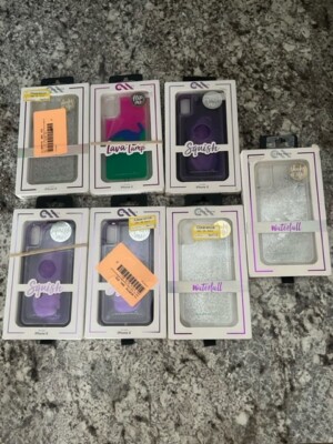 Case-Mate Case for Apple iPhone X/XS - Waterfall / Squish / Lava Lamp LOT OF 7
