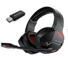 BINNUNE WIRELESS GAMING HEADSET WITH MICROPHONE FOR PC PS4 PS5 PLAYSTATION 4,5