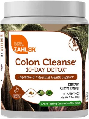 Colon Cleanse, 10 Day Detox and Gut Health Support Intestinal Cleanse Supplement