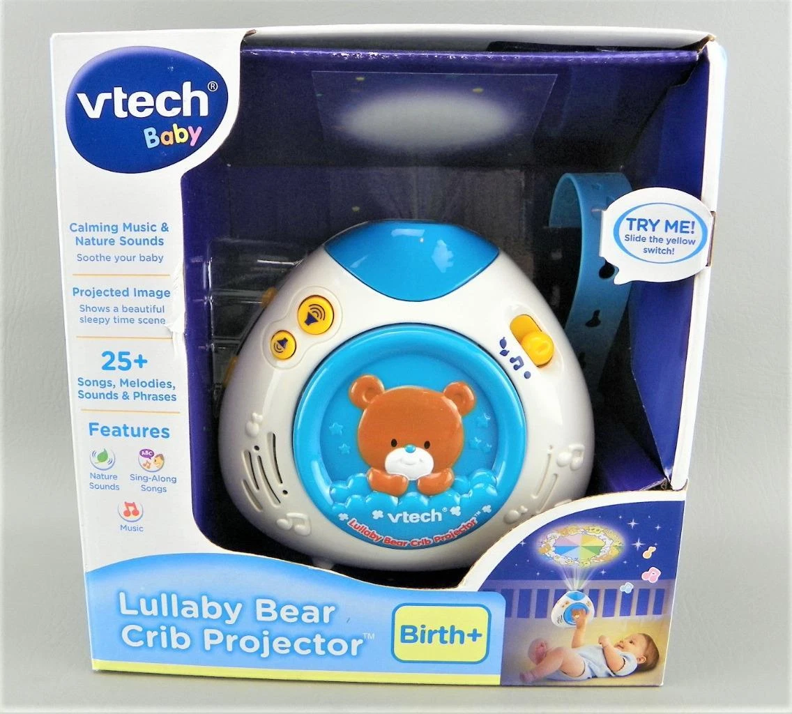 VTECH Baby Lullaby Bear Crib Projector Infant Soothing Sounds Light Birth+  NEW