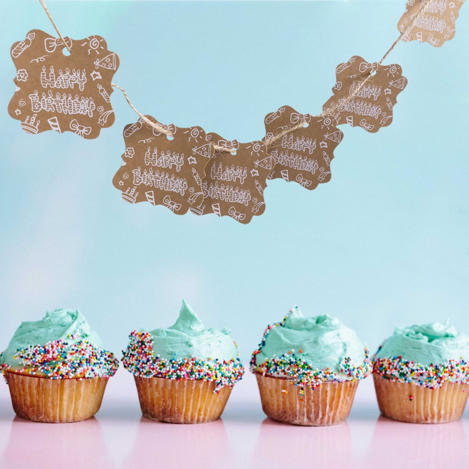 50 Pcs Kraft Paper Gift Tags Wedding Party White Lace Printed eBay