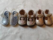 Baby Girl Toddler Shoe Size 4 12 months Lot: Stride Rite, gold, glitter