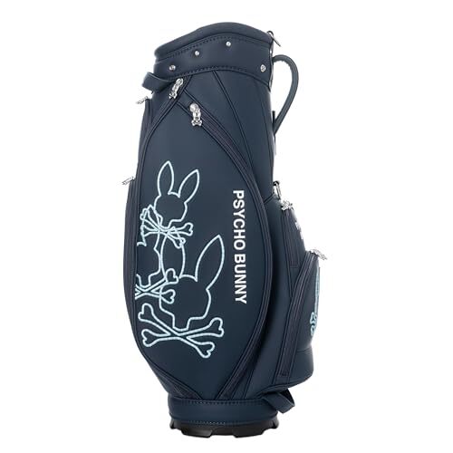 Psycho Bunny ゴルフバッグ ネイビー・カモフラージュ Psycho Bunny Golf Bag PBMG4FC1 9.0 type 46 inches 4.3 kg