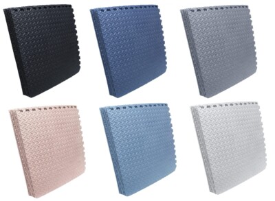  24''x24'' EVA Foam Exercise Floor Mat Gym Flooring Fitness Yoga Workout Tiles
