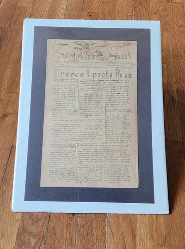 The Breckinridge News On Board Newspaper September 18th 1946 Rare At Sea Edition - Picture 2 of 4