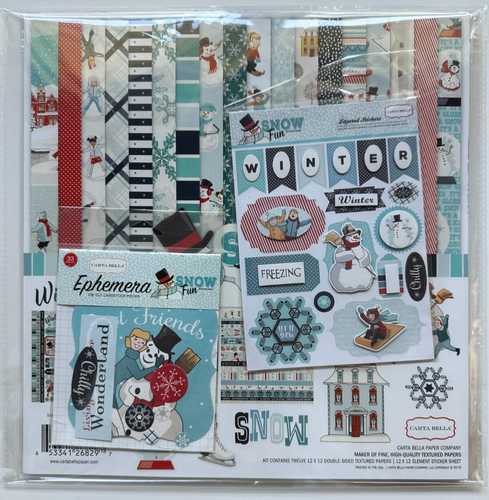 Carta Bella 12 x 12 Scrapbook Kit-Variations-Practically Perfect, Snow Fun, More - Picture 31 of 42
