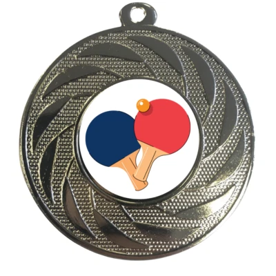 1ST PLACE 4 TROPHIES Tischtennis Medaille Singles Wettbewerb 50 mm KOSTENLOSE Bandgravur & UK P&P