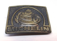 Vintage MICHELIN "MICHELIN MAN" Solid Brass BELT BUCKLE