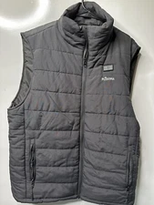 PLIDINNA Puffer Vest Sleeveless Black Full Zip Medium With Battery Pack No Charg