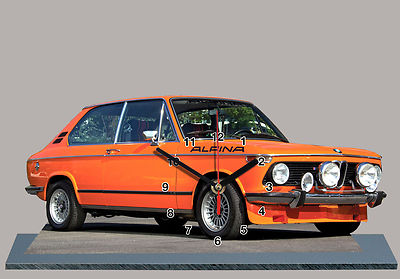 Horloge Miniature Collector BMW 2002 Tii ALPINA Orange – Voiture De Collection