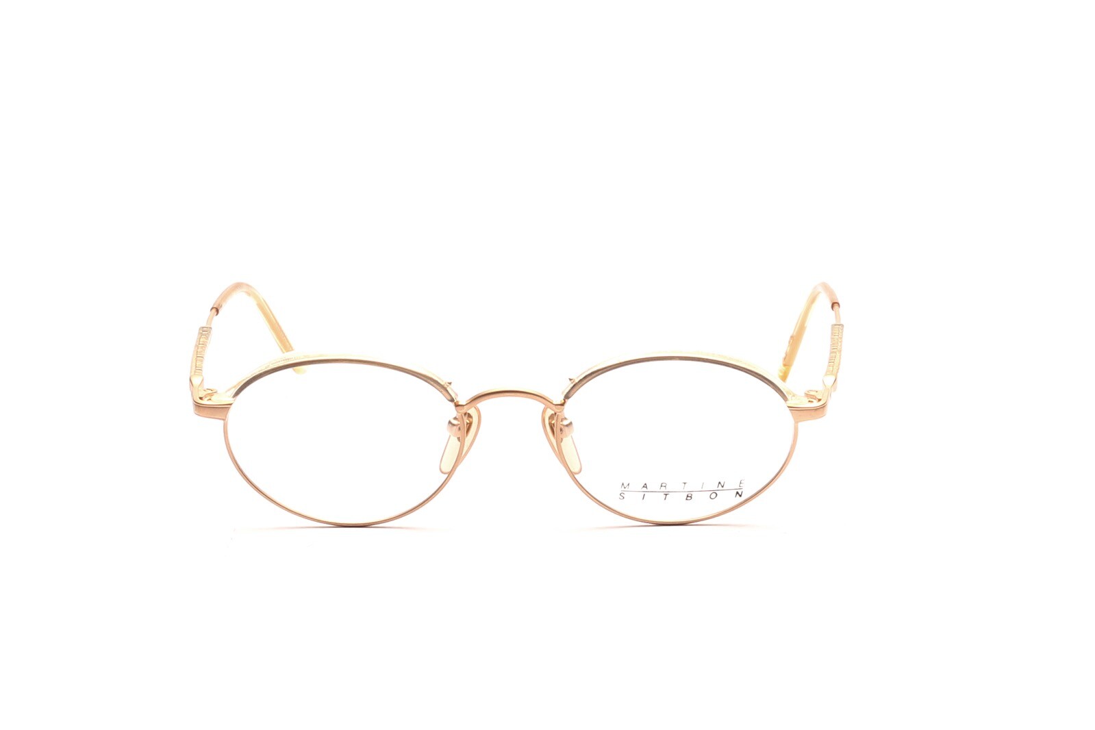 Овальный металлический корпус Martine Sitbon из матового золота толщиной 49 - 19 мм B5