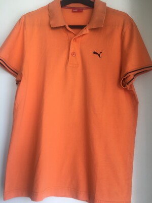 PUMA POLOSHIRT KURZARM US UK M F/E/D 48/50 ORANGE