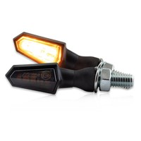 SMD- Blinker Paar Schwarz GetöNt M8 E-GeprüFt 46 X 11 X 19,5 Mm