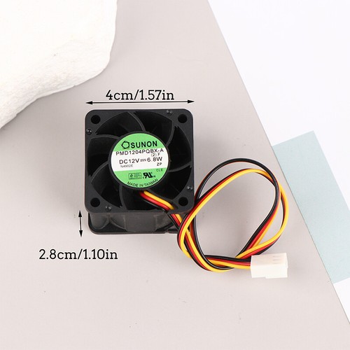1Pc For PMD1204PQBX-A 4CM 4028 12V 6.8W High- Speed Server Fans 40*40*28mm Fan - Photo 3/14