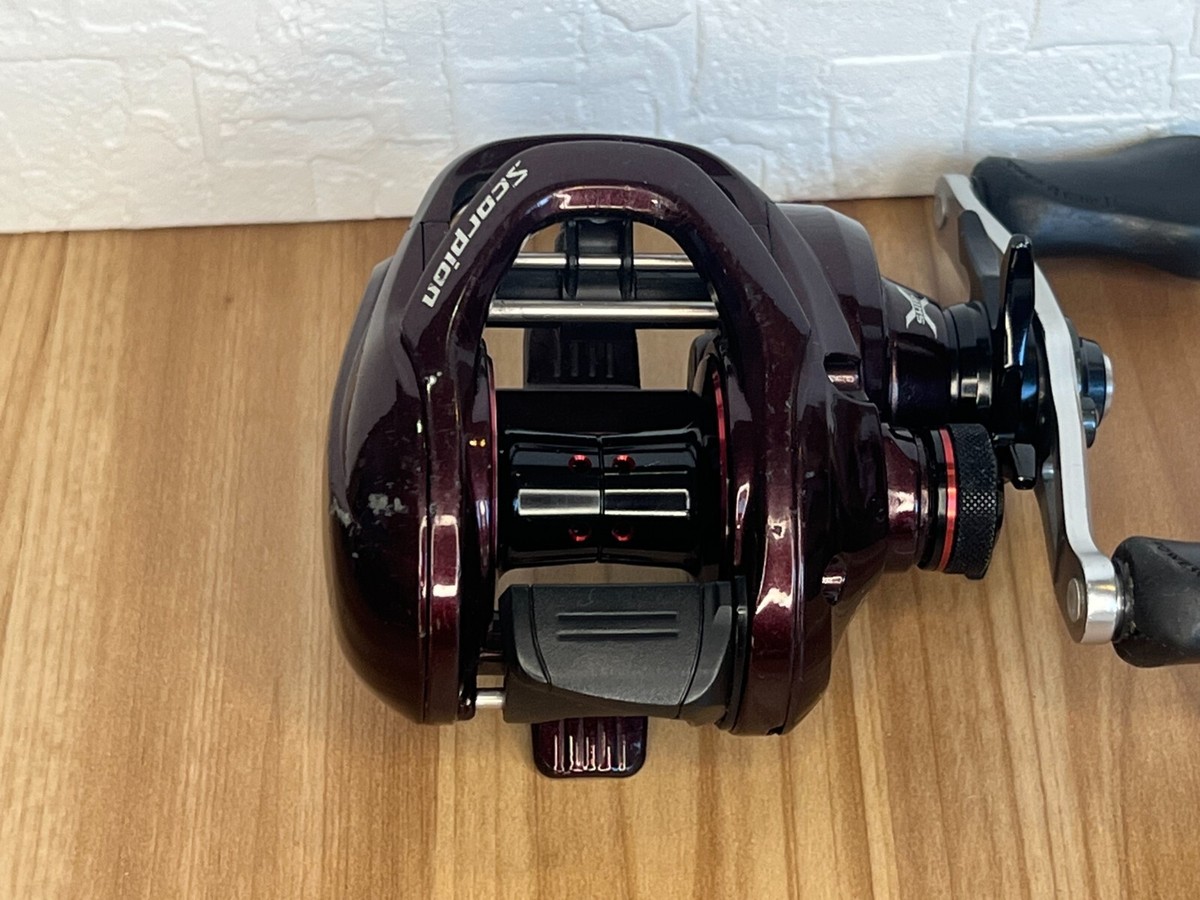 SHIMANO 14Scorpion 7.1:1 ダークレッドリール Shimano 14 scorpion 200 hg Baitcasting Reel right 7.2:1 Very