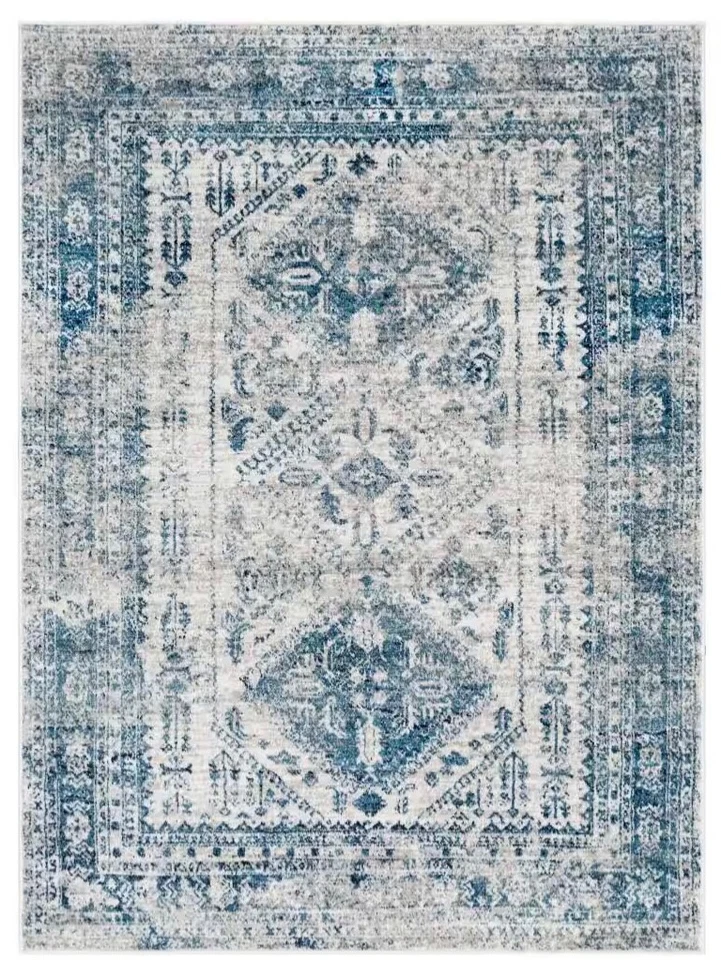 Rectangle Area Rug Carpet Surya Monte Carlo MNC-2315 Blue Gray Turkey 8’10”x12’ - Image 3 of 4
