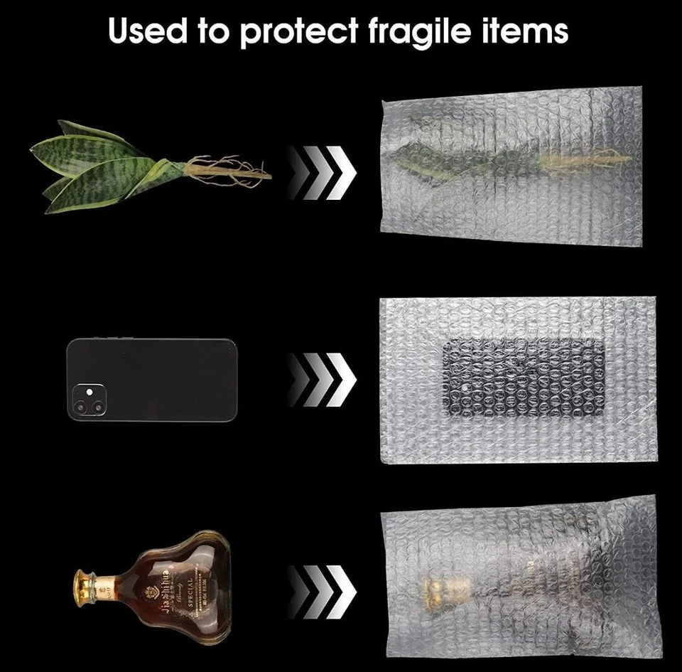 35 Clear Bubble Cushioning Envelopes Packing Pouches Bag 6" x 8"_150 x 200mm - Image 3 of 3