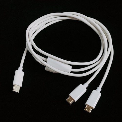 1meter type c to 2 micro charge cable power 2 phones with micro ports - 第 3/5 張圖片