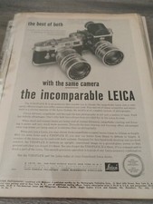 LEICA LEITZ 10 Camera Ads 1957-58-59 Original Ads