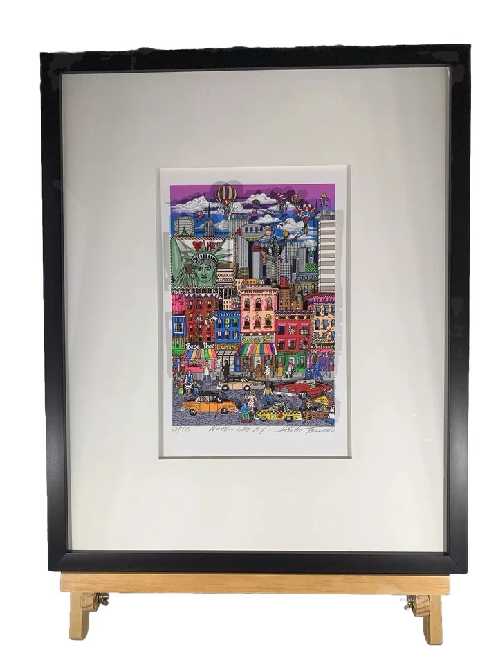 CHARLES FAZZINO 3D Artwork “NOTHIN’ LIKE NY”  42/495 Serigraph Signed Framed - Image 3 of 4